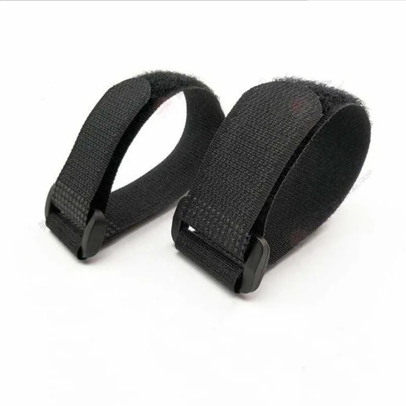 Black Nylon Rope Belt Cargo Luggage Holder Fastener Straps With Self-adhesive Sticker For Motorcycle Car Outdoor Camping Bags