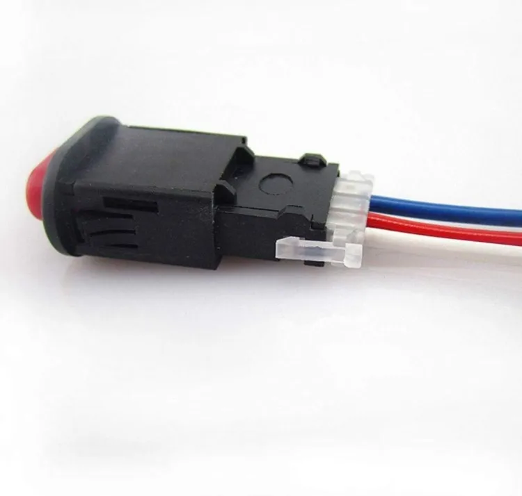 
Motorcycle Parts Motorcycle Accessories with 3 Wires Built-in Lock Motorcycle Switch Hazard Light Switch Button 