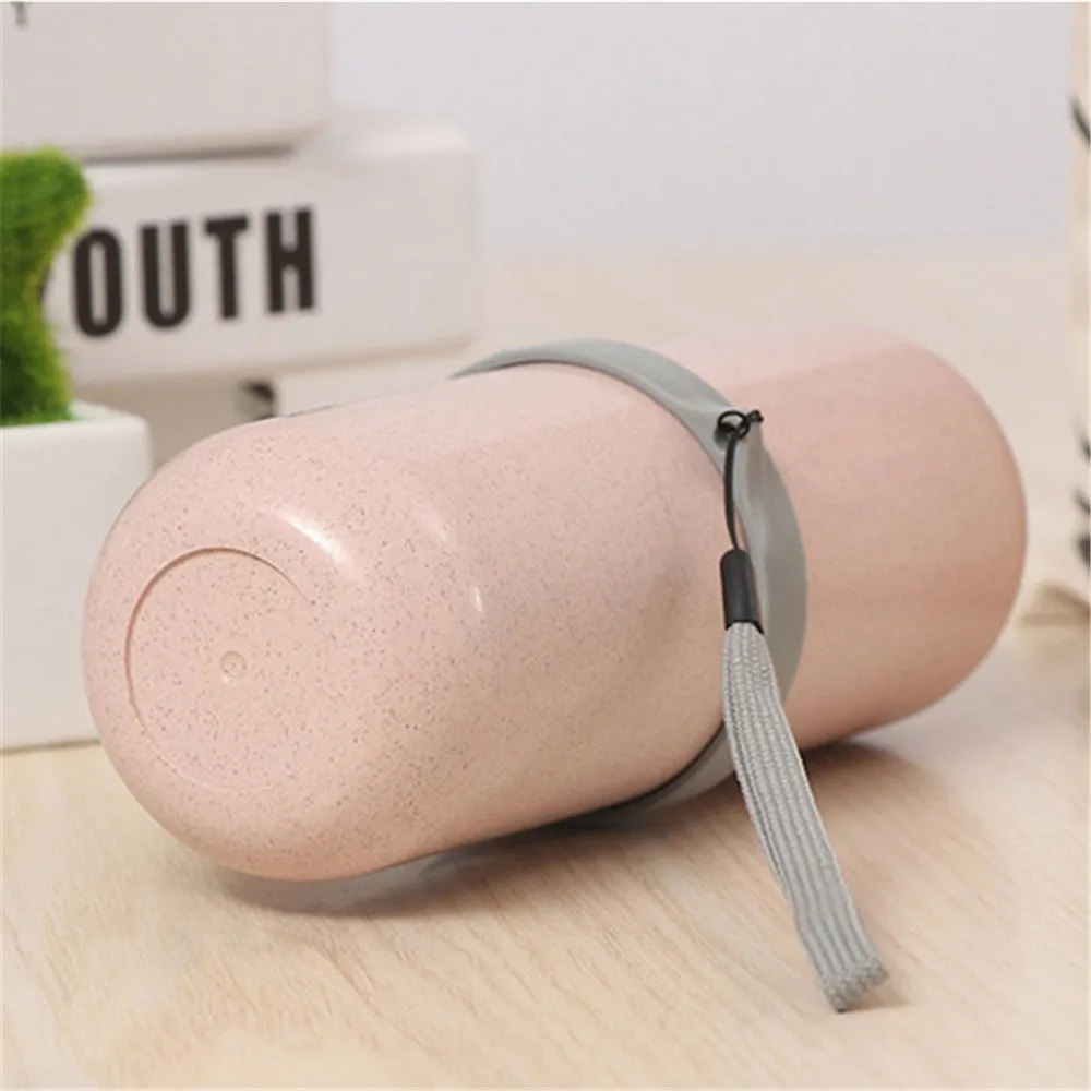 
wholesale Portable cleaning toothbrush travel cup wheat straw tooth-brushing cup 