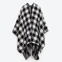 Large Size Cashmere Feel Blanket Stole Cape  Girls Scarf Shawl Poncho