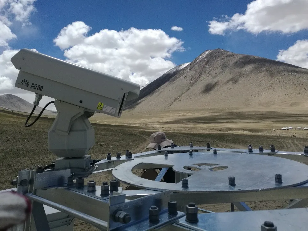 long distance night vision dual sensor 360 outdoor ptz thermal imaging ir camera with thermal imager and optical lens