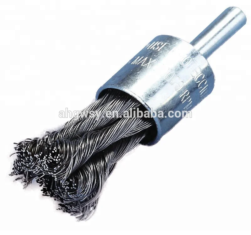 High Quality Twist Knot Steel Wire Stem-Mounted End Brush