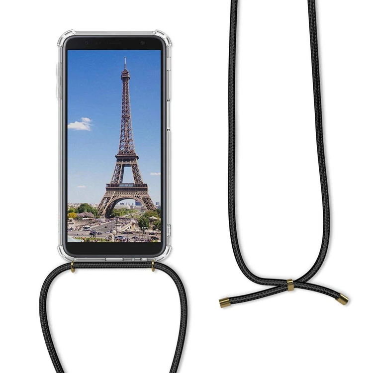 New Arrival Shock Proof Tpu Gel Case With Strap For Samsung Galaxy J6 Plus