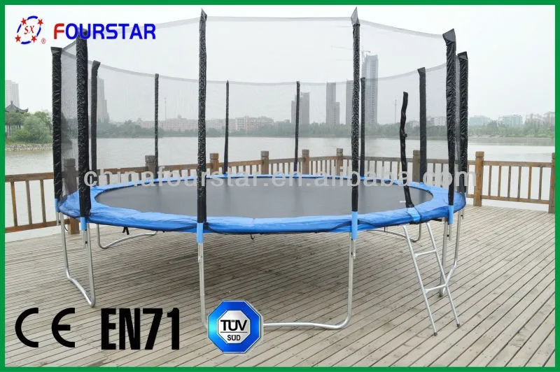 Rectangle Trampoline with Net Enclosure
