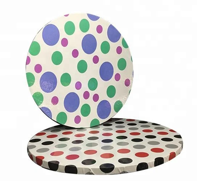 2018 New Patterned Cake Board Drum for Birthday Wedding Christmas Party Cake Decorations