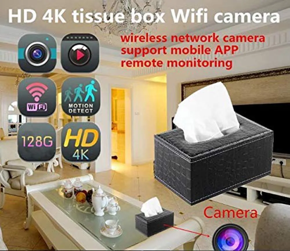 HD 1080P коробка для салфеток мини камера H.264 беспроводная Wi-Fi Сеть IP камера коробка для салфеток мини DV камера для домашней безопасности DVR PQ536