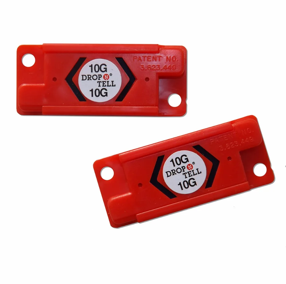 Shock Indicator Drop  n Tell Impact Sensor with Different Sensitivities Available