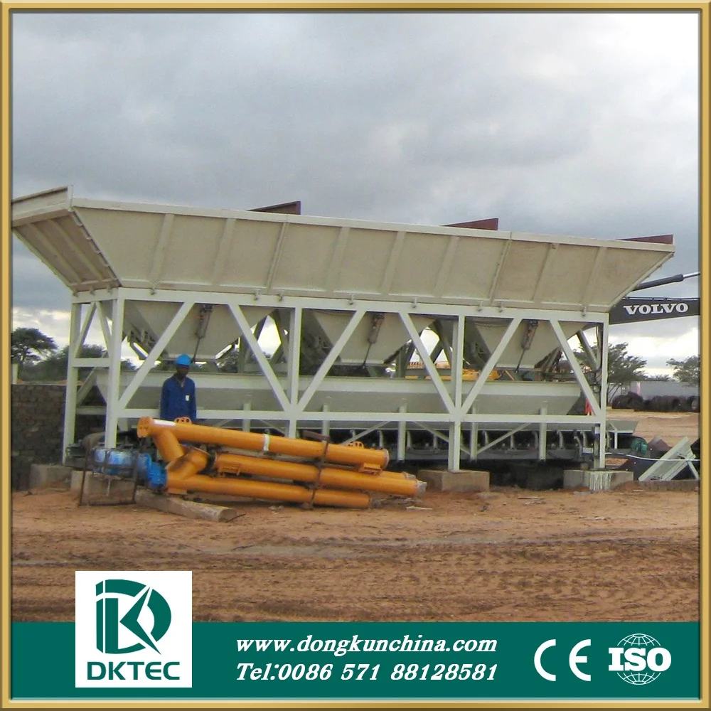Concrete Batching Machine PLD1600 , Aggregate Bins , Aggregate Batching System , Aggregate Weighing System