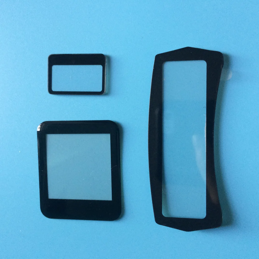 Back painted glass for touch screen, light switch