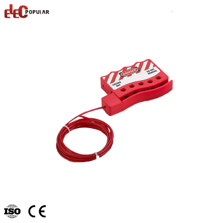 China Factory Industrial Safety Steel Insulation Cable Lockout Device
