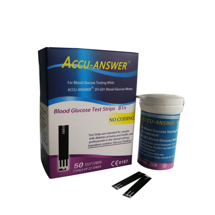 China wholesale diabetic supplies blood glucose test strips glucometer strips