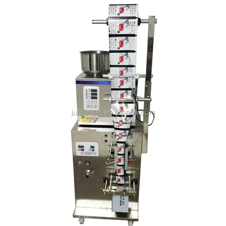 2-100g Automatic particle powder Bags Weighing Filling Machine with Bag sealer
