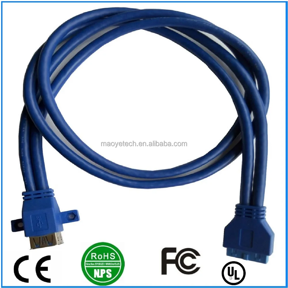 20 pin to Dual USB 3.0 AF data cable