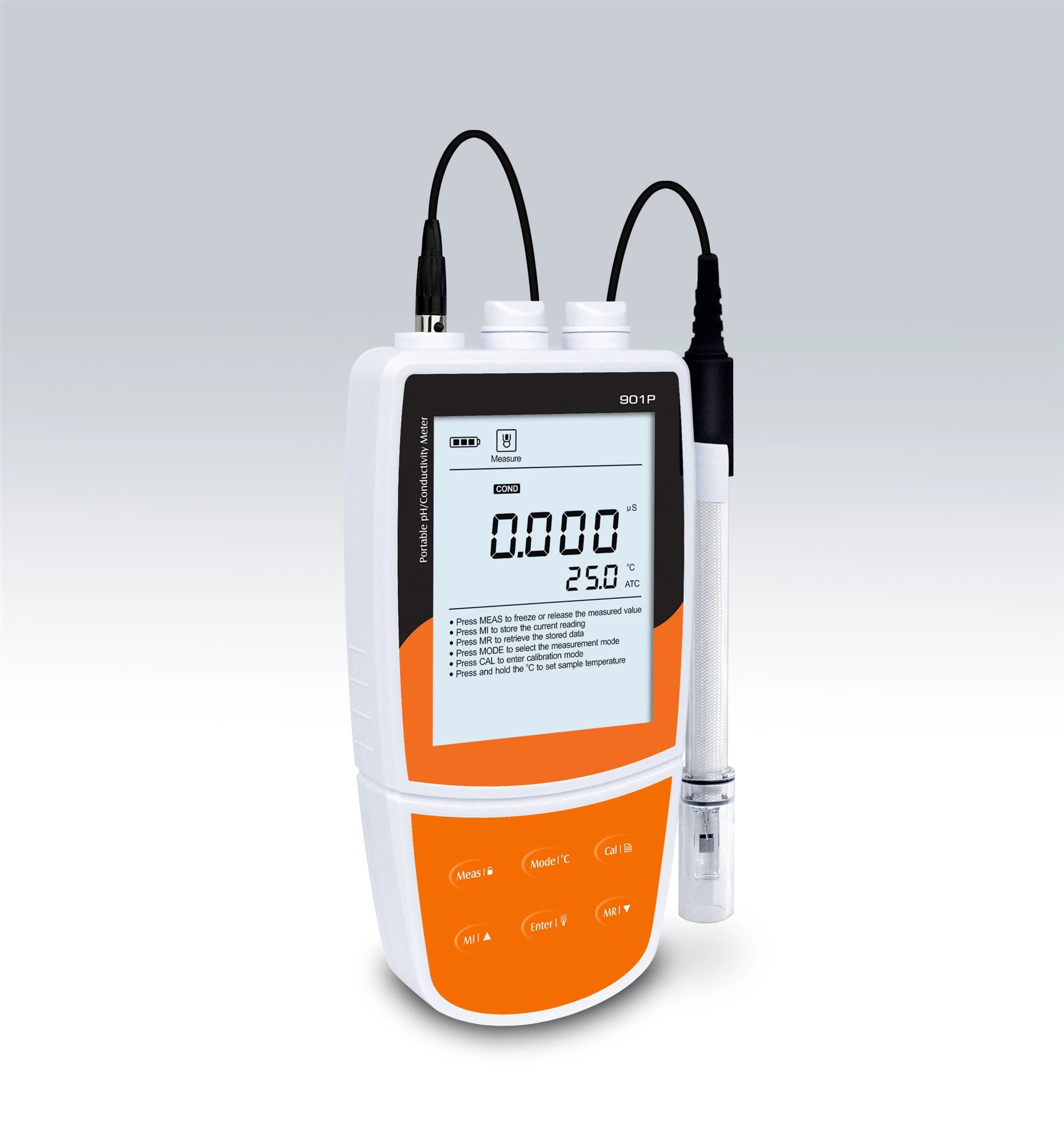 Portable multiparameter water quality meter portable pH Conductivity TDS Meter with pH range -2~20pH
