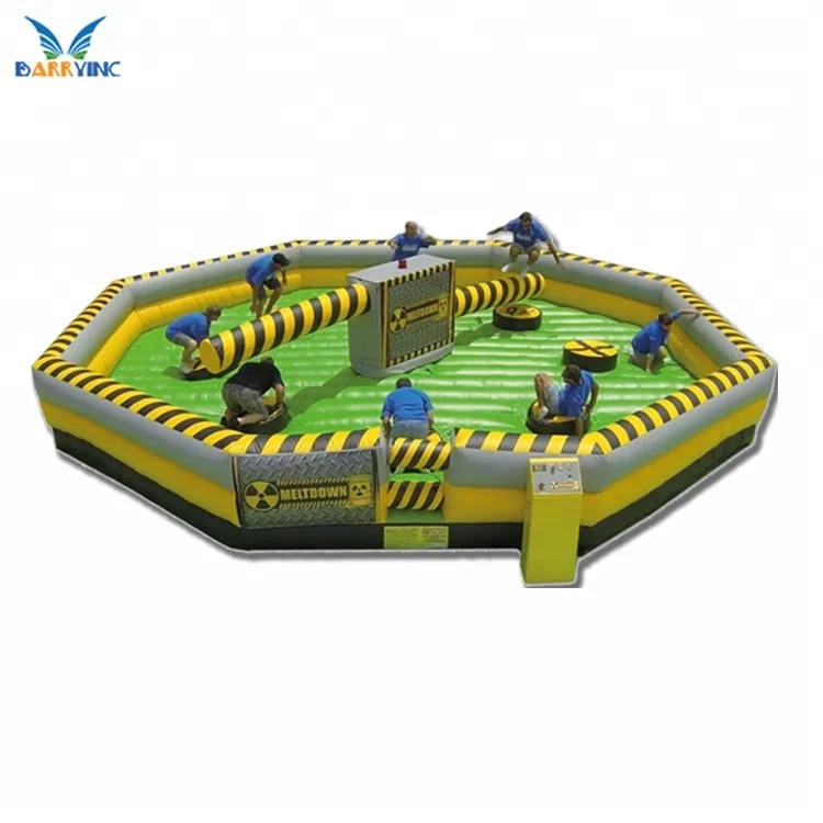 Best quality 18OZ pvc tarpaulin inflatable sport game product, inflatable meltdown, wipeout obstacle course