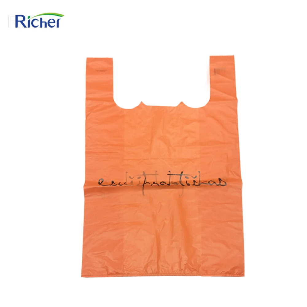 various size with logo printed clear plastic shopping bag for department store