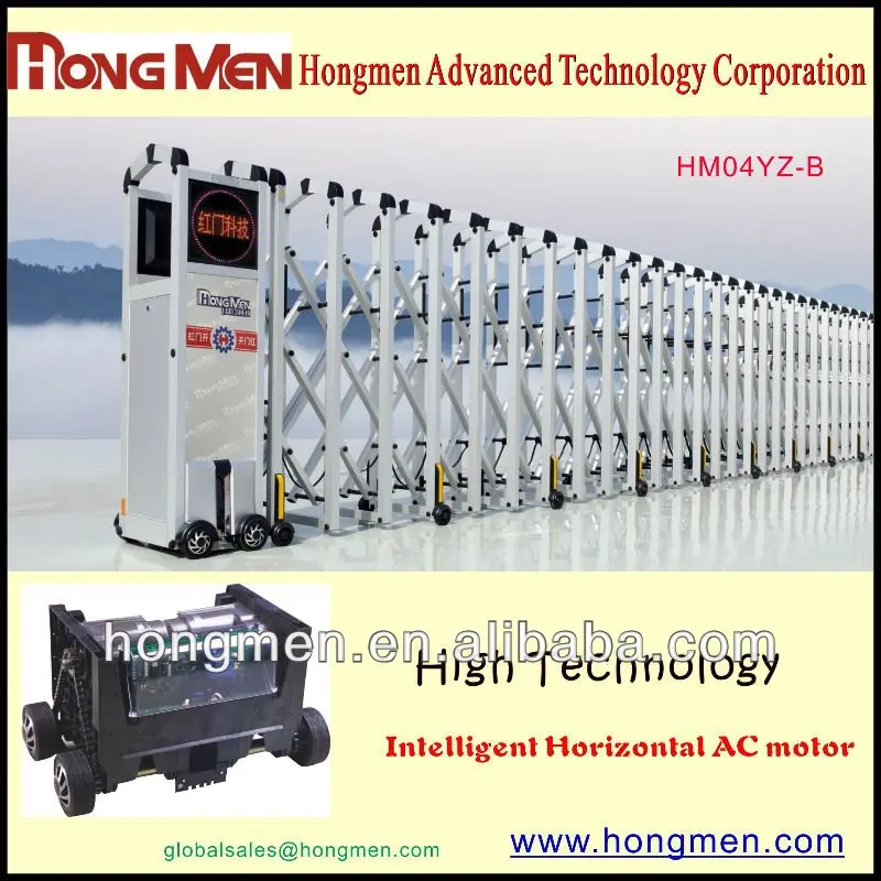 
China Made gate High Quality Cheap Price Big Building Automatic folding gate 15 YEARS FACTORY! 