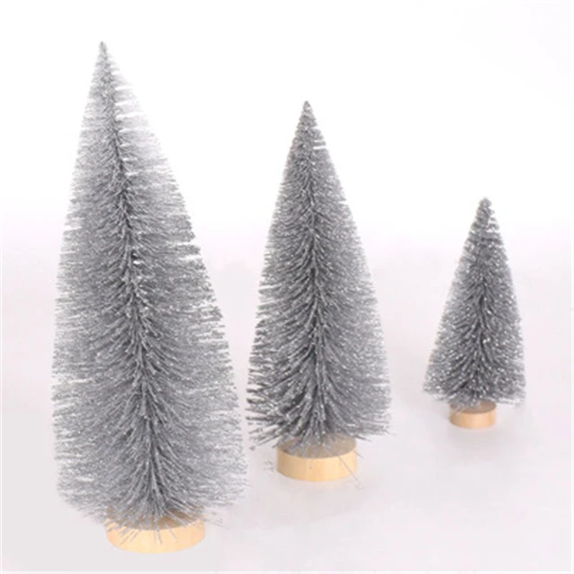 New Style Christmas Tree Desk Mini Decoration Gray Christmas Tree Small Size