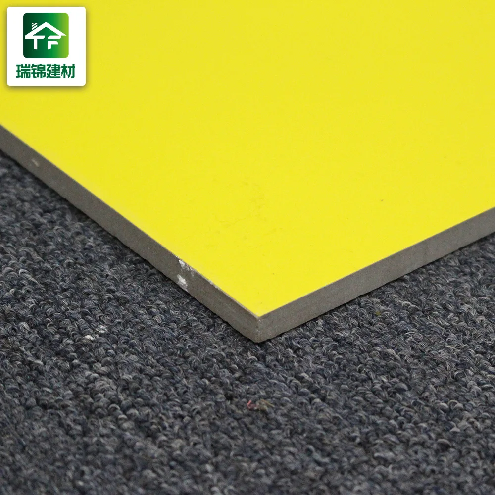 Tiles 60x60 Square Format Matt Yellow Children Room Tile Unpolished Lemon Colored Big Kids For Sale