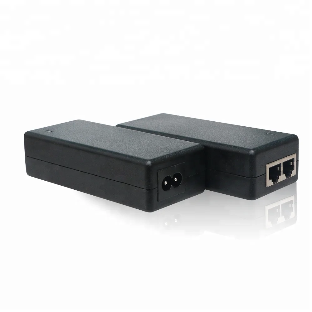 48 В 52 В 55 В 56 В 220 В 30 Вт 50 Вт 60 Вт 90 Вт 100 Вт 802.3af двойной 2 порт Power over Ethernet PoE инжектор
