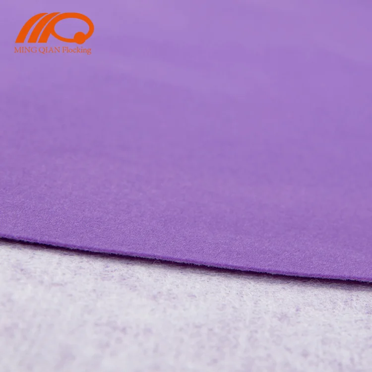 Purple Flocking Fabric For Jewelry Box Lining Velvet