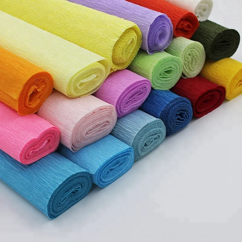 
Customized Printing Thick Flower Crepe Paper Color Flower Wrapping Crepe Paper Roll 