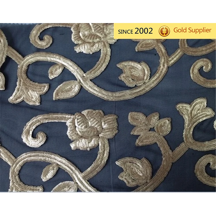 POLY MESH SEQUINS EMBROIDERY 51/52' Breathable Polyester Mesh Sports Fabric