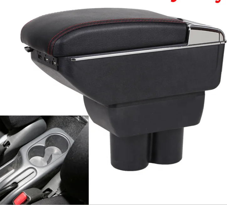 Leather Car Center Console Armrest Box for Suzuki Liana A6 Armrests with USB