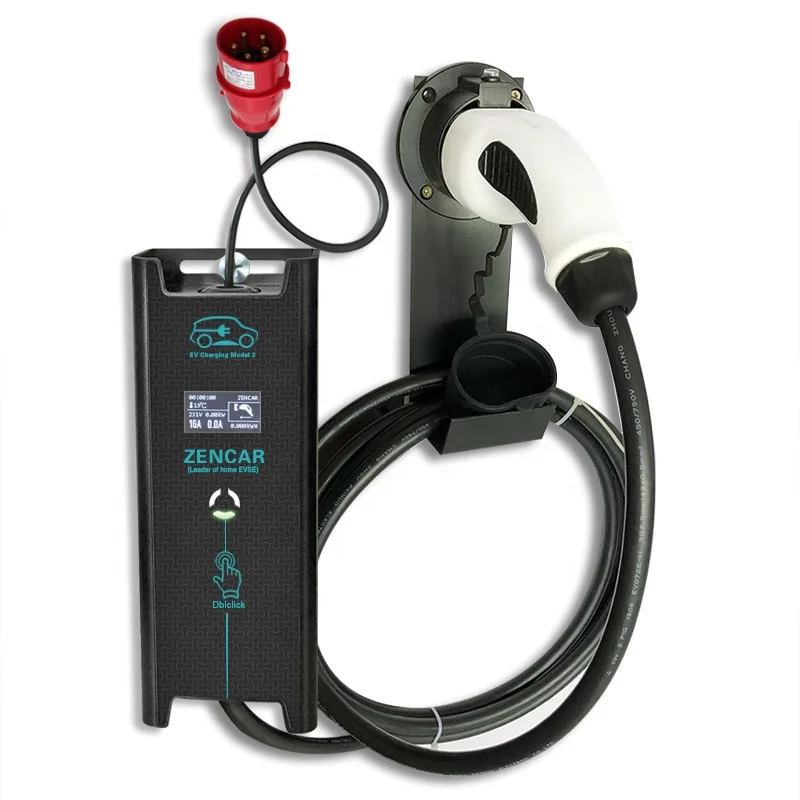 Wholesale Price 380V 3 phases 32A 22KW Fast Home EV Charger with Plug IEC 62196 Type 2 Red Cee