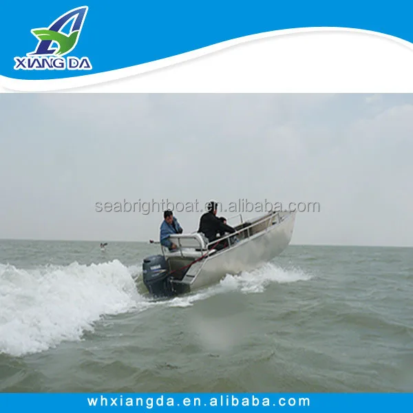 Роскошный Новый стиль 14 футов алюминиевая лодка для рыбалки со всеми сварные