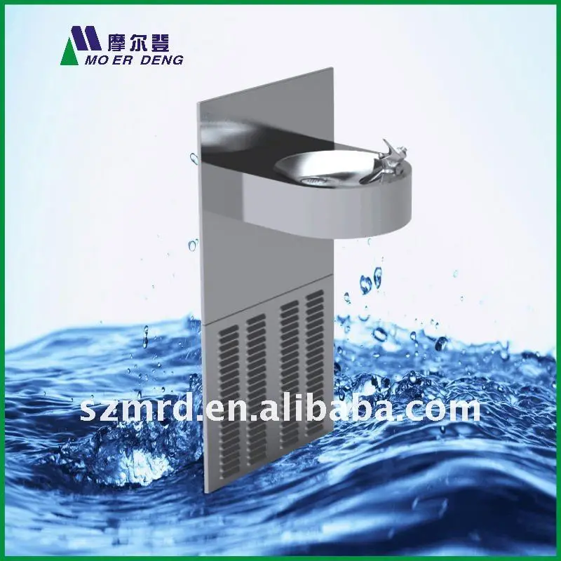 Public  Wall Mounted Drinking Fountain (Water Dispenser) wide basin