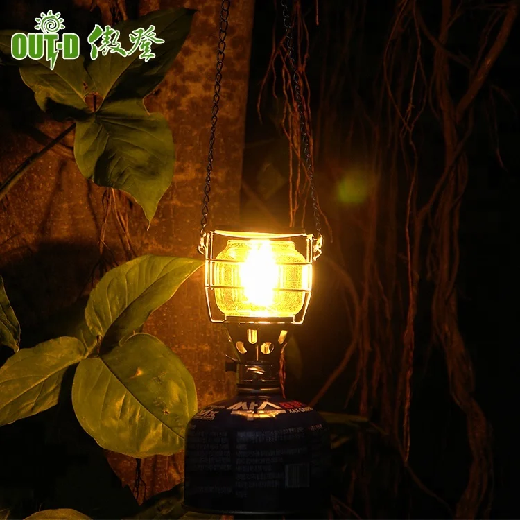 Портативный газовый бутановый фонарь для кемпинга