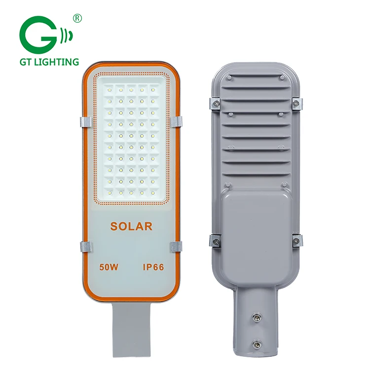 Outdoor waterproof ip66 24watt 50watt 70watt 100watt remote control solar led street light