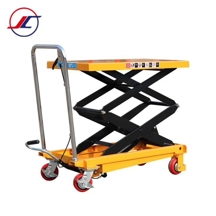 Manual Lift 350kg Loading Capacity High Quality Steel Manual Hydraulic Lift Table