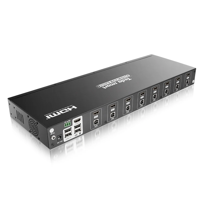 OEM 4K 8x1 HDMI KVM Switcher 8 port of biggest-selling product with USB 2.0