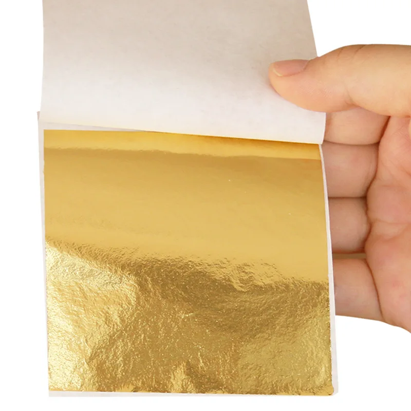 Wholeasle 24k gold leaf foil sheets for for Gilding furniture art crafts Decoration