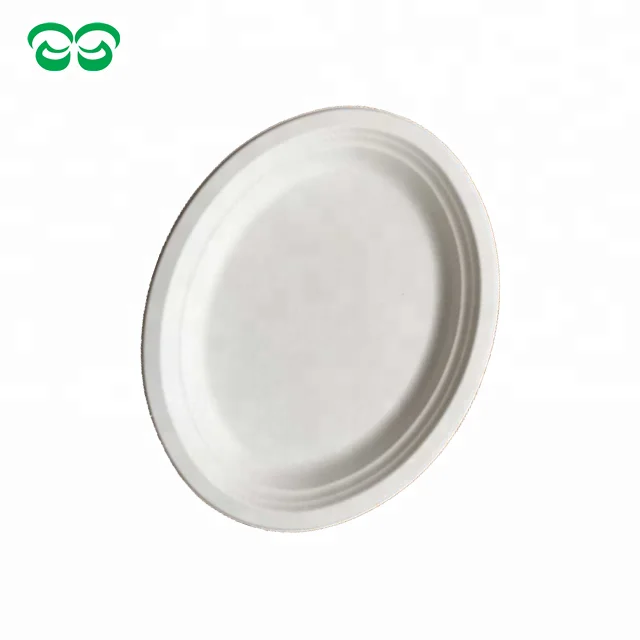 Factory Oval Disposable Sugarcane Bagasse Food Tray Biodegradable Paper Plates