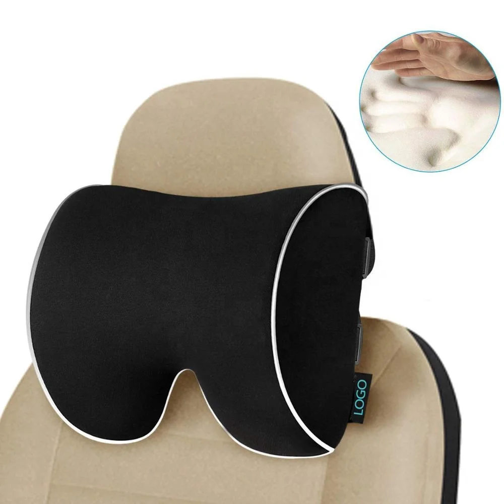 Wholesale Comfortable Car Neck Seat Headrest Pillow Woven Neck Massage Memory Foam Travel Pillow Orthopedic Pillow Sleep Memory
