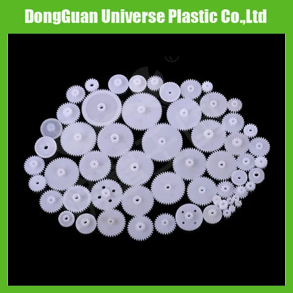 Customized plastic injection double spur screw gears, small plastic gear gears