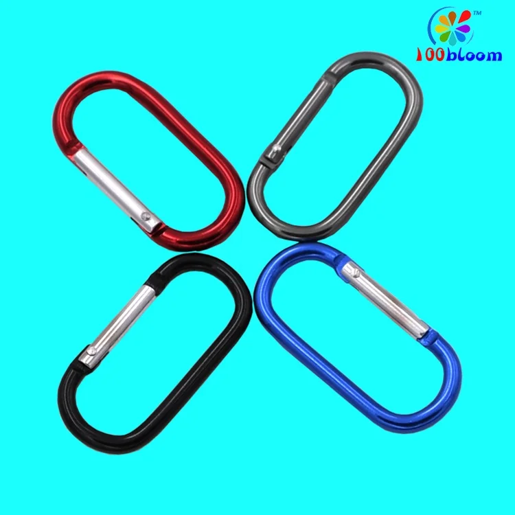 
Factory supply 5cm aluminum racetrack carabiner hook as bag accessories or parts 