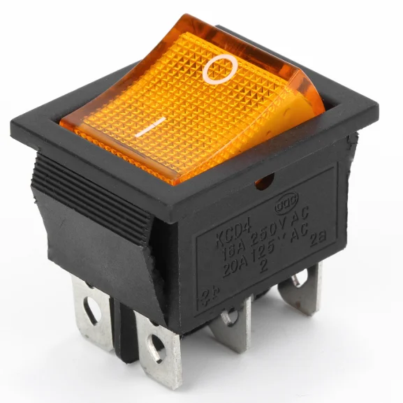 
Hot-selling home appliance t85 electric switch yellow light rocker switch 