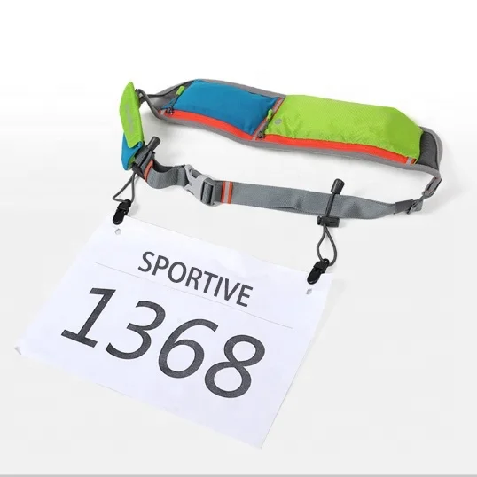 Removable Race Bib Number Fixing Clips Buckles for Marathon Triathlon Running Waist Belt Belly Band Outdoor Sports