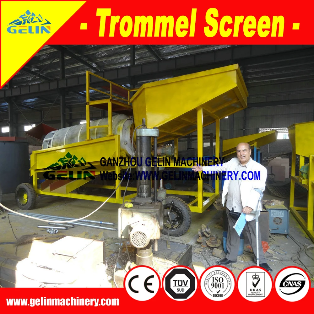 200TPH Mobile Type Clay Alluvial Gold Diamond Washing Plant