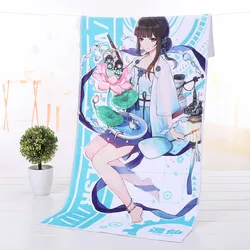 Personalized fashion custom printed super absorption  microfiber cartoon anime bath towel party favor