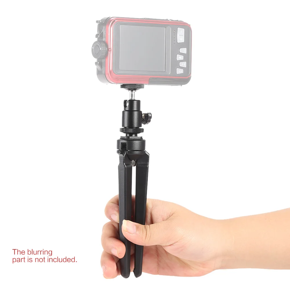 Mini Portable Aluminum Alloy Table Top Tripod with Swivel  Digital Camera Monopod Self-portrait Stick for Smartphones