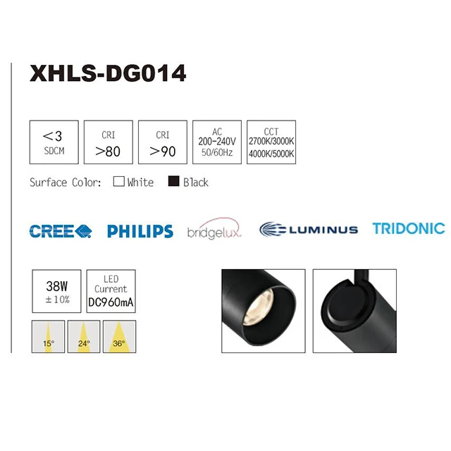 Clothes Store Supermarket Customized 30W 2700k 3000k 4000K 5000K tracklights led light spot track movable track lighting