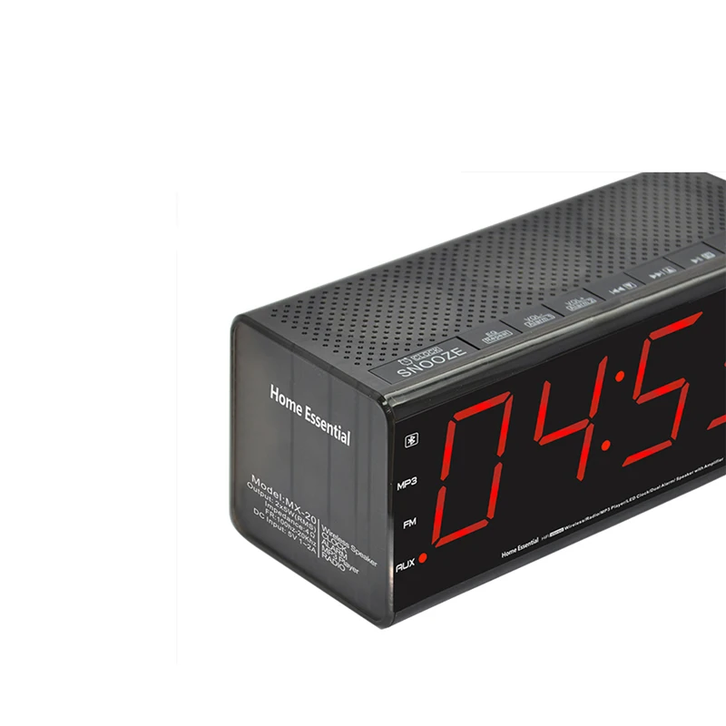MX-20 10W BT speaker cube portable speaker with USB/fm radio alarm clock