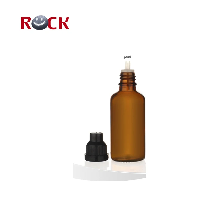 5ml 10ml 15ml 20ml 30ml 50ml 100ml Boston round amber essential oil glass  bottle with plastic insert screw cap