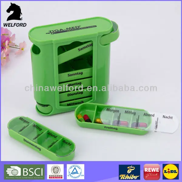 Витамины Добавки Держатель Контейнер Диспенсер Pill Box