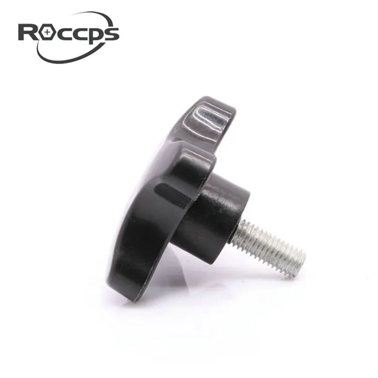 Plastic head screws threaded for Carbon steel Hexagonal plum blossom adhesive head screw